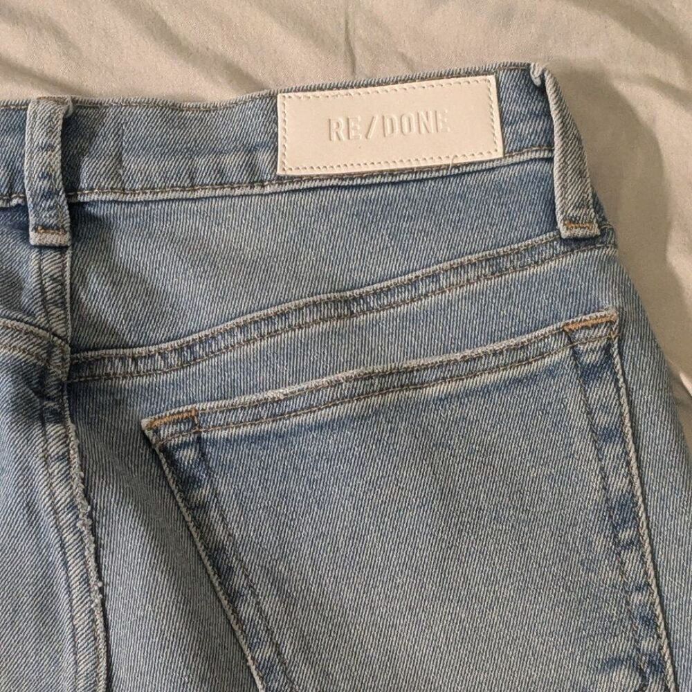๐ MSRP $265 RE/DONE Comfort Stretch 90's High Rise Ankle Crop Jean Size 27 - Picture 9 of 12